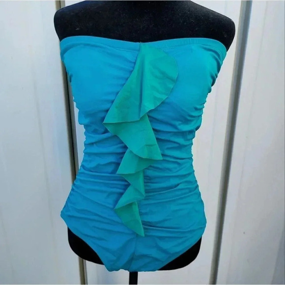 Jantzen Classics Swimwear Blue/Turquoise Bathing suit - Picture 6 of 12